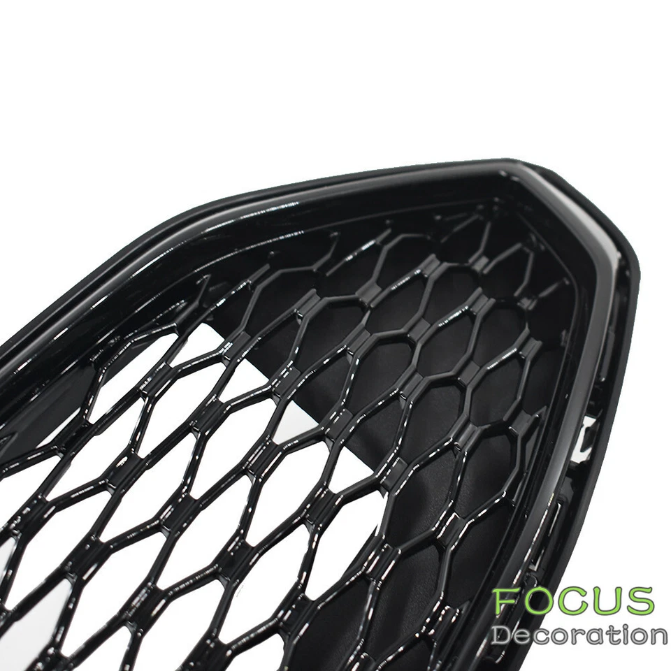 Parrilla superior delantera estilo malla negro brillante para Ford Fusion 2017-2018 Foto 4 de 4