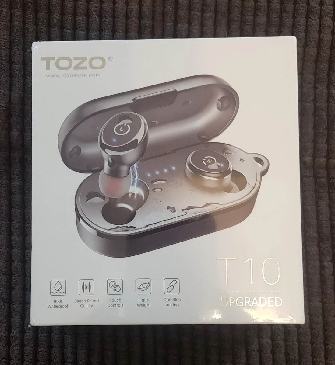 TOZO T10 Upgraded TWS Bluetooth 5.0 Earbuds Wireless Stereo Headphones IPX8  NEW