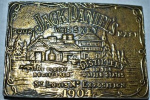 jack daniels belt buckle 1904