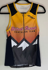 New 2XU Men Perform Front Zip Tri Singlet Medium Triathlon Top Race Train