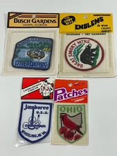 Vtg lot of 4 patches from the 80’s / Busch Gardens Congo / Great Smokey Mtns...