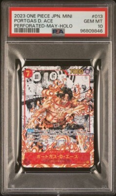 PSA 10 GEM MINT Manga Portgas D Ace OP02-013 Japanese Mini PSA 10 GEM MINT Manga Portgas D Ace OP02-013 Japanese Mini