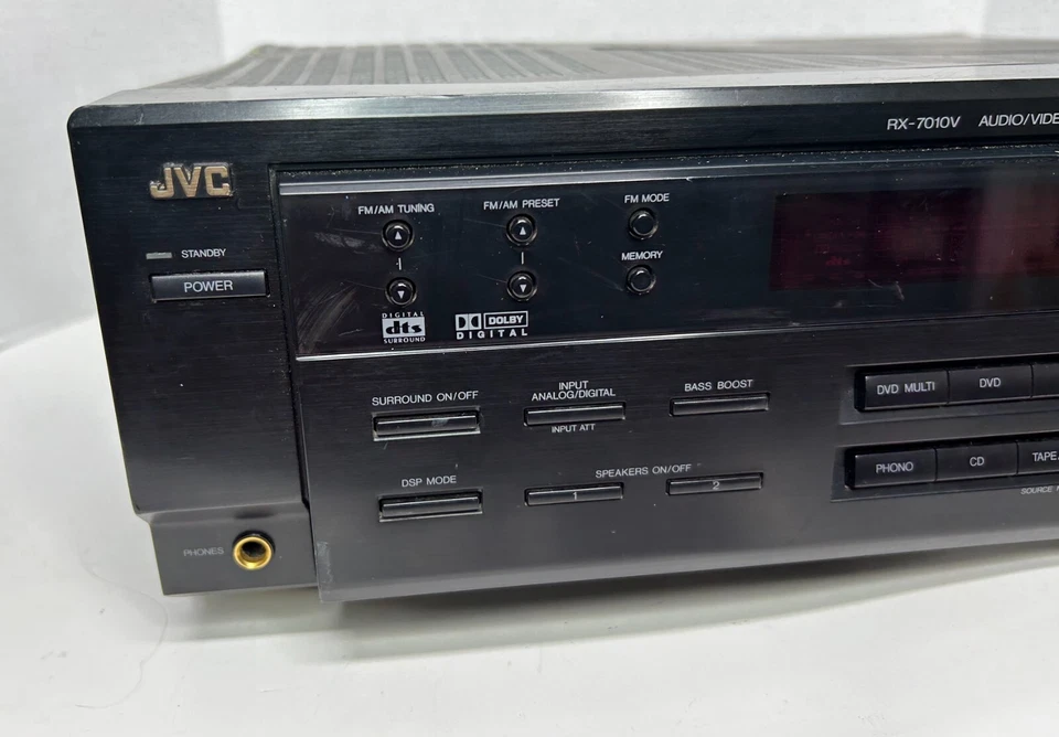 JVC RX-7010V A/V Receiver, 5 Channel / 100 Watts (500w total), 8-16 OHMS Black - Image 2 of 4