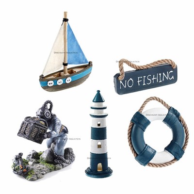 lighthouse fish tank decorations