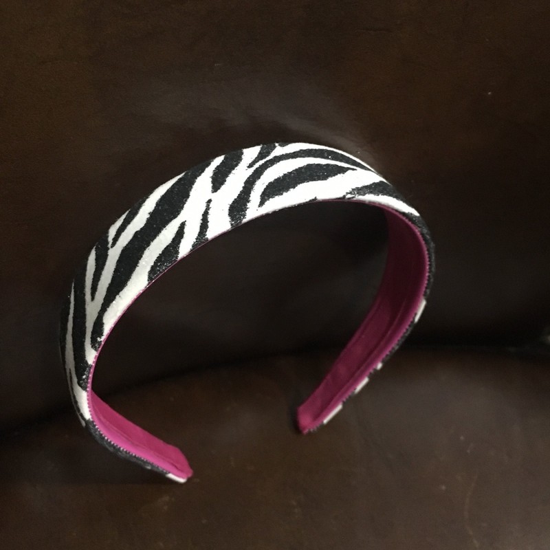 Gymboree New girls hair BOW zebra black & white HEADBAND