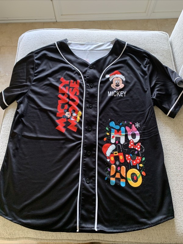 Mickey Mouse Christmas Baseball Jersey XL