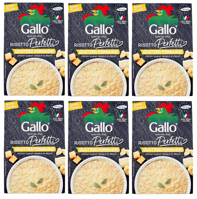 6er-Pack Gallo Perfetto Quattro Formaggi,Zubereitet für Vier-Käse-Risotto 175g
