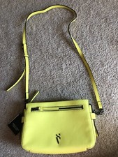 simple vera by Vera Wang vegan leather Sinatra Crossbody Neon Colored NWTS NICE