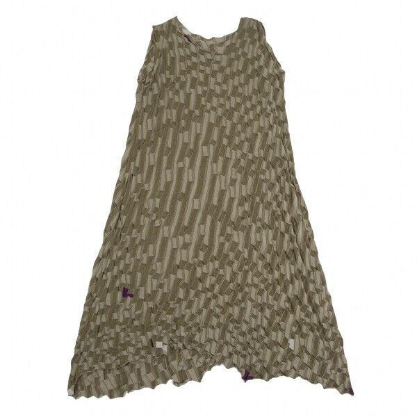 JURGEN LEHL Check Weave Cotton Sleeveless Dress Size M(K JURGEN LEHL Check Weave Cotton Sleeveless Dress Size M(K