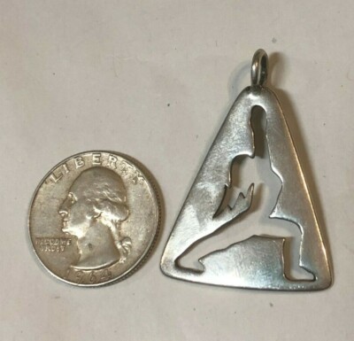 Super Hero Lightning Triangle Pendant Lightning Dancer Sterling Silver 925