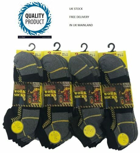 6Pairs Adults Men's Work Socks Traditional HI  Produktbild-Vorschau 12