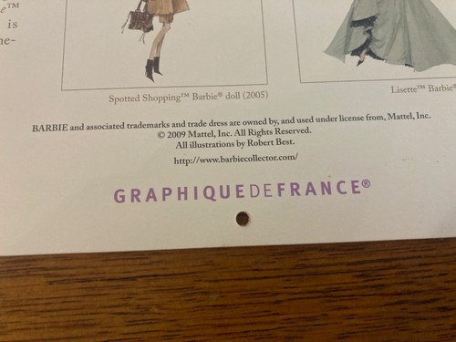 Barbie Rare Fashion Model Collection 2010 Calendar As New EXC - Picture 4 of 10