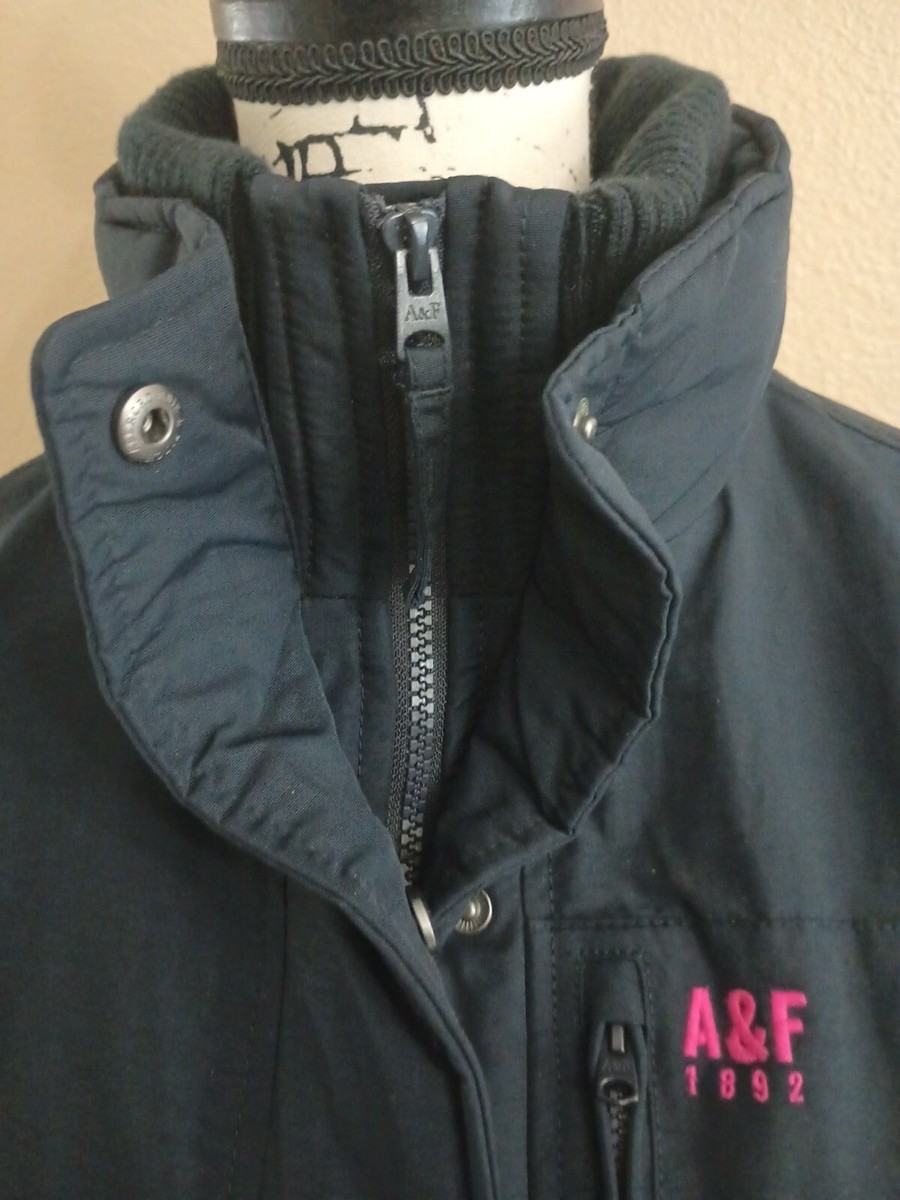 Abercrombie & Fitch ネイビー レディースジャケット S Abercrombie & Fitch Jacket Womens Size S Blue Full Zip
