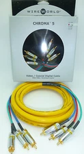 WireWorld Chroma 5  1.5 meter Component video cable Wire World