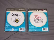 2 NUEVO Kit de punto de cruz para principiantes Proyectos - Queen Bee & You Are Awesome