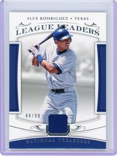 2018 Panini National Treasures #LL-AR Alex Rodriguez League Leaders #/99