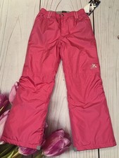 New ZeroXposur Girls Snow Pant Size L 14 Pink Water Resistant Elastic Waist
