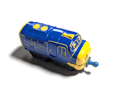 Chuggington Brewster Blue Yellow Diecast Train Engine Tomy Toy