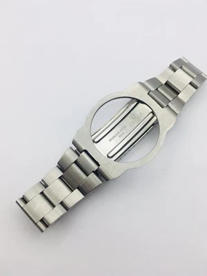Dynamic Geneve Orologio Bracciale Acciaio Inox Cinturino Uomo Con Anello PER OMEGA.