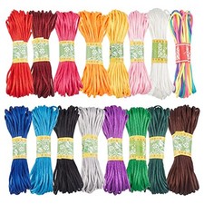 3mm Satin Nylon String 16 Colors Rattail Silk Cord 160 Yards Silk Bracelet