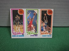 1980 Topps Michael Ray Richardson #165 Steve Mix #185 Robert Parish #92