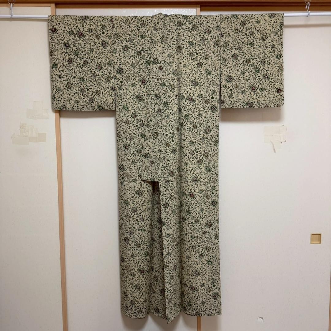 Kimono Washable Small Pattern Polyester 157cm Jap… - image 2