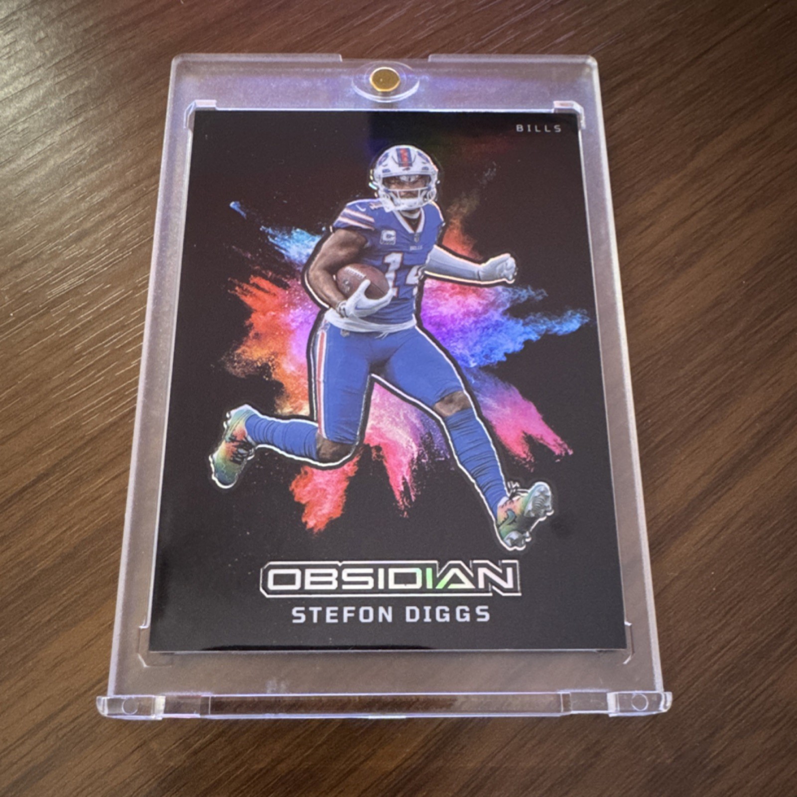 2023 Panini Obsidian Black Color Blast Stefon Diggs #10 Buffalo Bills NFL Card