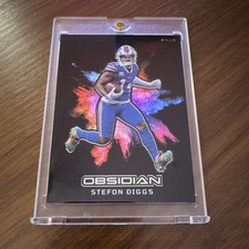 2023 Panini Obsidian Black Color Blast Stefon Diggs #10 Buffalo Bills NFL Card