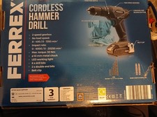 Ferrex Cordless Hammer Drill (has a wire broken) DEEMED TO BE FAULTY SEE TEXT