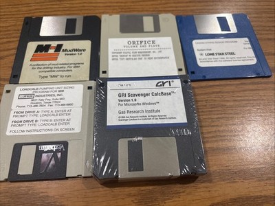 Lot of Oilfield 3.5 Disk MudWare Gas Research Institute & More
