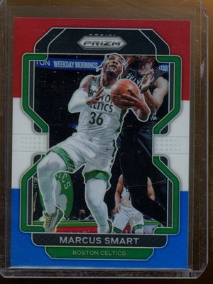 2021-22 Panini Prizm Marcus Smart Red White and Blue Boston Celtics #43