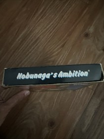 NINTENDO NES NOBUNAGA'S AMBITION KOEI COMPLETE W/ BOX & INSTRUCTIONS & Poster