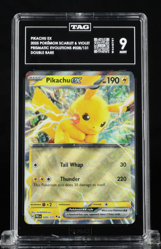 Pikachu ex graded TAG 9 for sale on eBay