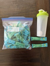 Zena Organic Super Greens Energy  Shaker Cup.    40 Individual Packets