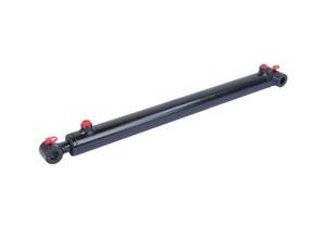 Vérin hydraulique double effet avec bagues transversales, différentes variantes