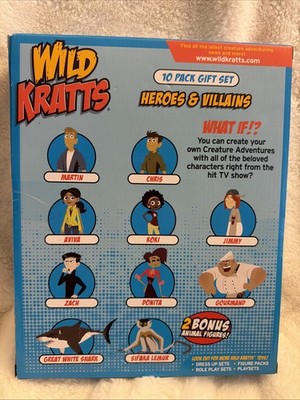 NEW Wild Kratts 10-Pack Action Figure Gift Set Includes Chris