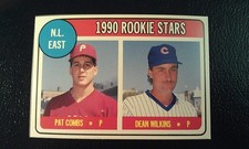 Pat Combs Dean Wilkins Chicago Cubs #32 1990 Baseball Cards Magazine Oddball