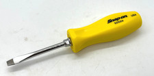 New Snap On Tools Classic Yellow Hard Flat Blade Screwdriver Slotted 7 Long New Snap On Tools Classic Yellow Hard Flat Blade Screwdriver Slotted 7 Long