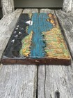Gorgeous Vintage Gabriel Sweden Wall Plaque, Textured Lake Side Landscape — photo 7