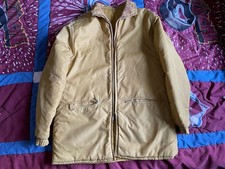 True Vintage 70s Ski Puffer Jacket Medium Talon Zipper Yellow Sears