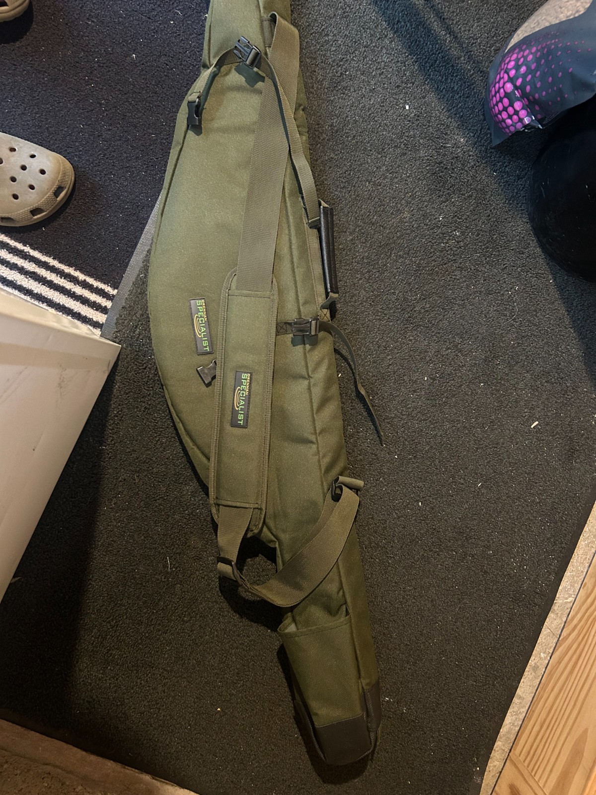 Drennan Specialist Specimen 2 Rod Holdall – Fishing Rod Bag – Green – Excellent
