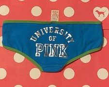 Victoria  s Secret Pink Rare 2008 Y2K foil Extra Low Rise Hipster S Panty Vtg