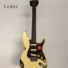Vintage Relic ST Electric Guitar Alder Body Maple Neck SSS Pickups Bone nut