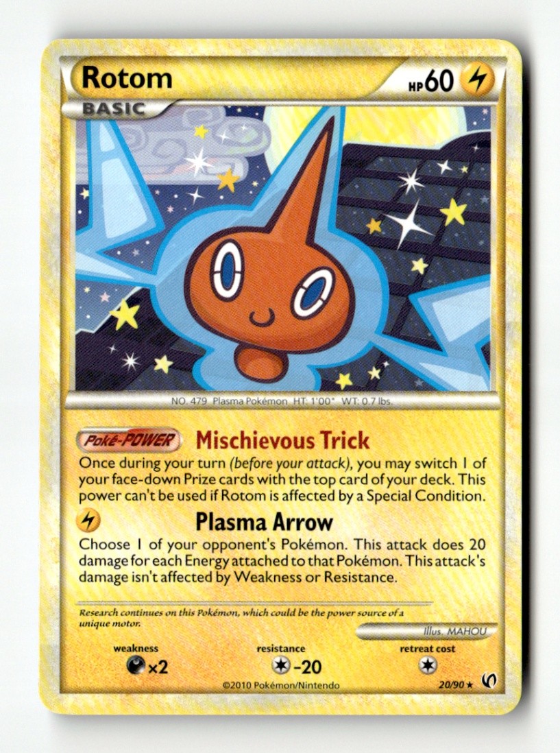 Rotom Rare Normal Undaunted 20/90 LP Pokémon TCG