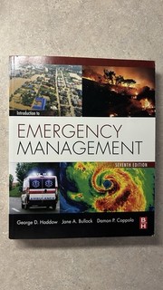 Introduction to Emergency Management Paperback By Bullock Jane A. Good