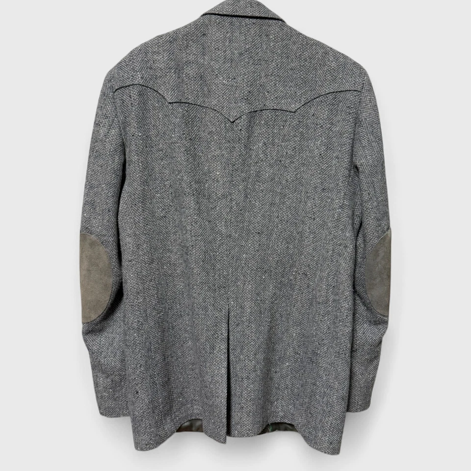 Chaqueta Western Vintage Mesquite Espiga con Coderas de Gamuza - Talla 42L Foto 3 de 4