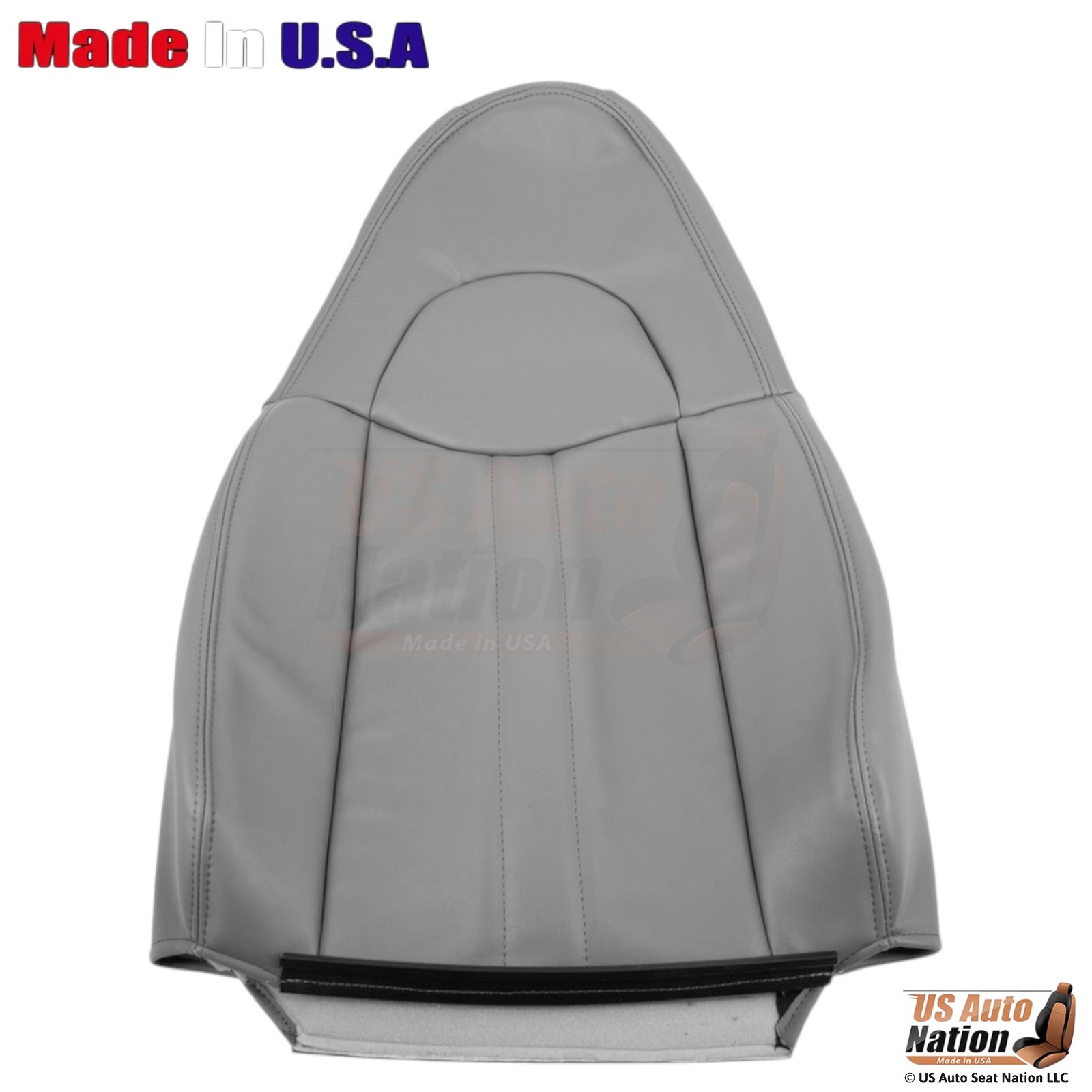 2003-2009 Fits Chevy Express Leatherette Driver & Passenger Top Covers Pewter