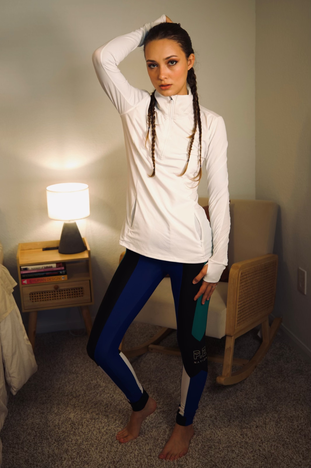 FABLETICS White Trainer Pullover 1/4 Zip Workout … - image 1