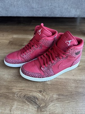 Air Jordan 1 Retro High ''Red Elephant Print'', 839115-600, US 10, EUR 44