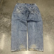 Vintage Y2K Pepe London Jeans Grunge Style Baggy Patches 90s Size: 38X32